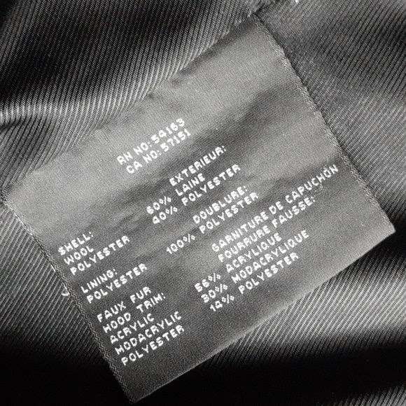 Black Marc New York Wool Fur Coat - Picture 8 of 8